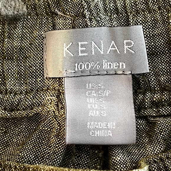 Kenar 100% linen flare drawstring pants - Picture 9 of 10